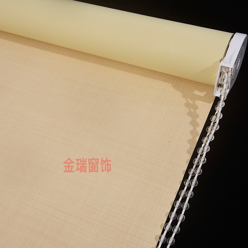 定制现代简约亚麻条纹纯色卷帘百叶窗帘家用卫生间卧室客厅办公室