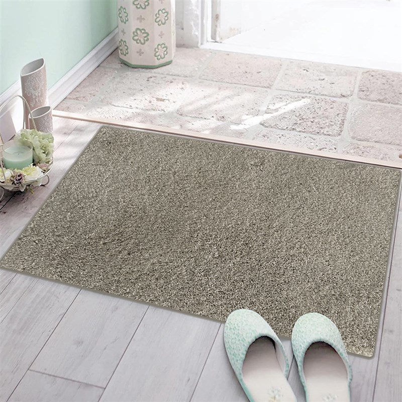 长毛加厚蛋糕绒地毯纯色浴室门口吸水地垫卫生间门口吸水蛋糕绒毯