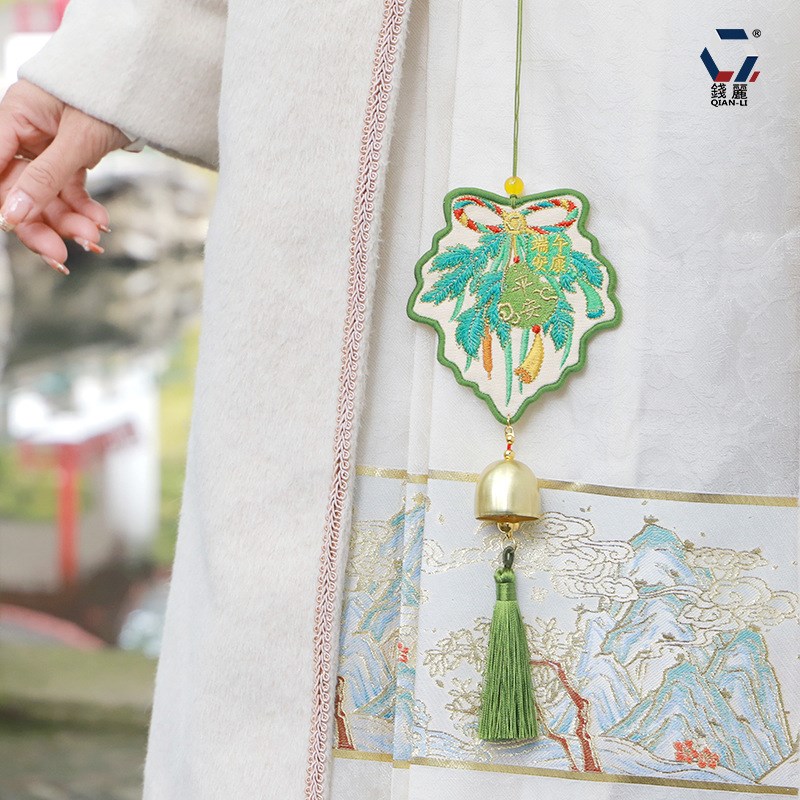 【钱丽】端午艾叶花束香囊挂件车载香氛挂件锁边香包平安福袋