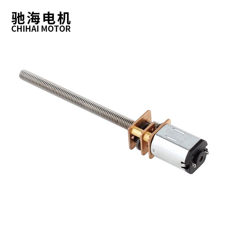 驰海电机 螺杆螺丝齿轮直流减速电机GM12-N20VA M4螺纹轴 3V6V12V