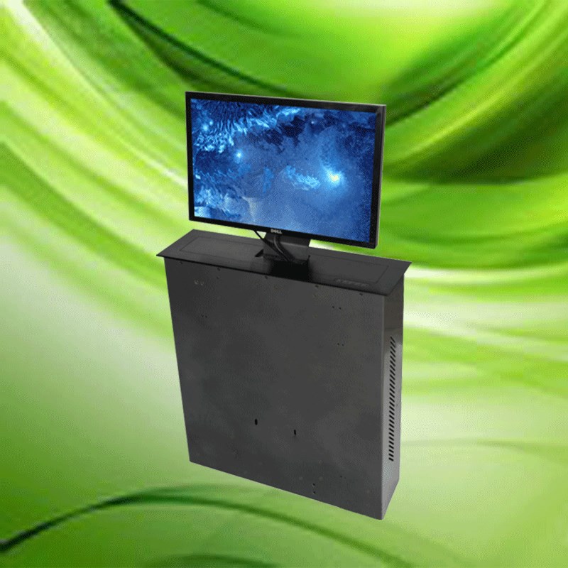 广东大型实木油漆视频会议桌长桌无纸化会议系统升降屏办公桌条桌