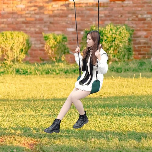 亲子户外庭院秋千厂家娱乐健身游乐设施摇动EVA软板公园秋千