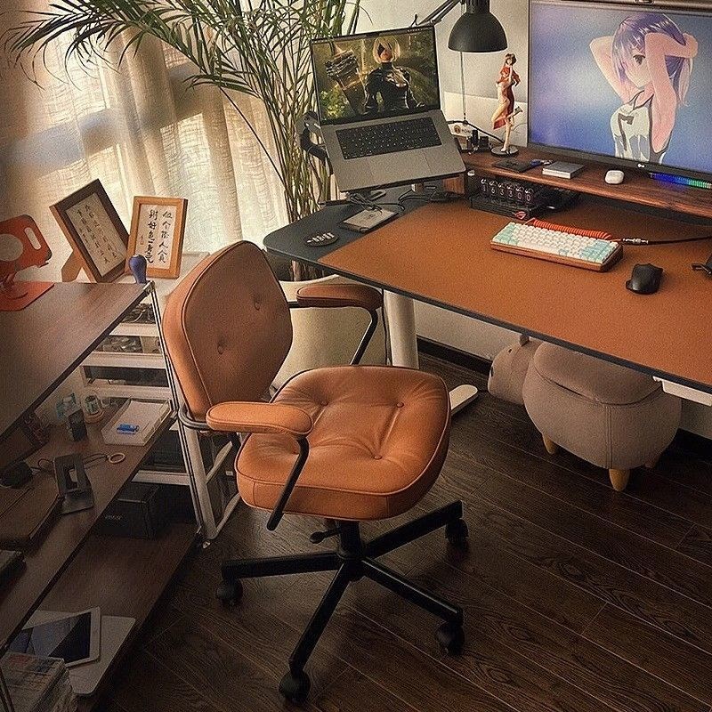 家用办公椅旋转升降转椅舒适久坐靠背椅卧室书桌椅书房电脑椅