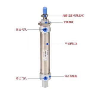 100 125 厂家直销不锈钢迷你气缸MA25 175S 150 CA现货