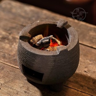 纯手工烧水炭炉家用围炉小风炉户外露营工夫养生煮茶碳炉 潮汕日式