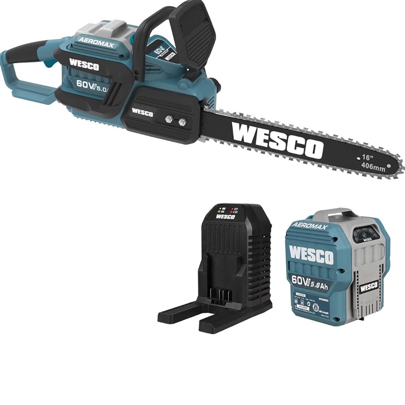 威士克60V无刷16寸锂电电链锯 锯树伐木电锯无刷外转子电机大功率