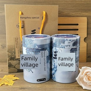 三家村手削藕粉正宗纯藕粉杭州西湖特产手工原味无添加250g*2罐装