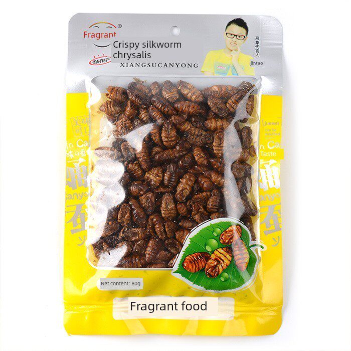 山东宣博周村特色香脆即食蚕蛹小吃6袋480g