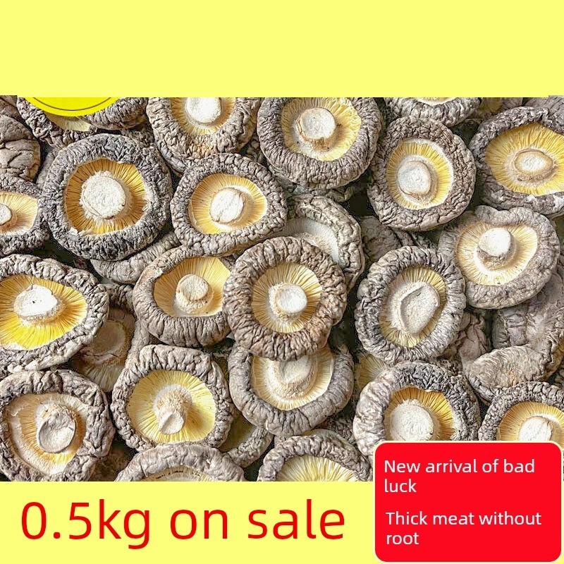 农场香菇干500g厚肉无根香菇干新货毛重非净重农场特产250g