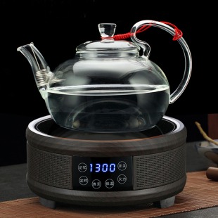 全玻璃烧水壶加厚电陶炉煮水壶耐热家用泡茶壶电加热养生壶花茶壶