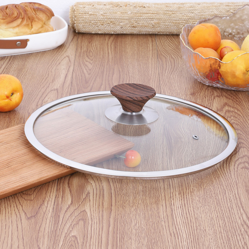 加厚钢化玻璃锅盖炒菜炒锅盖子家用圆形电锅汤锅煎锅锅盖防爆