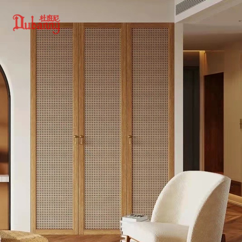 藤编柜门民宿鞋柜藤门餐厅推拉门酒店移门扇吊顶实木折叠藤编屏风