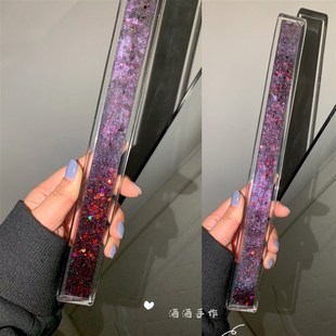 酒酒定制流沙麻将牌尺di卡通爱 流麻戒尺 滴胶戒尺 镇尺