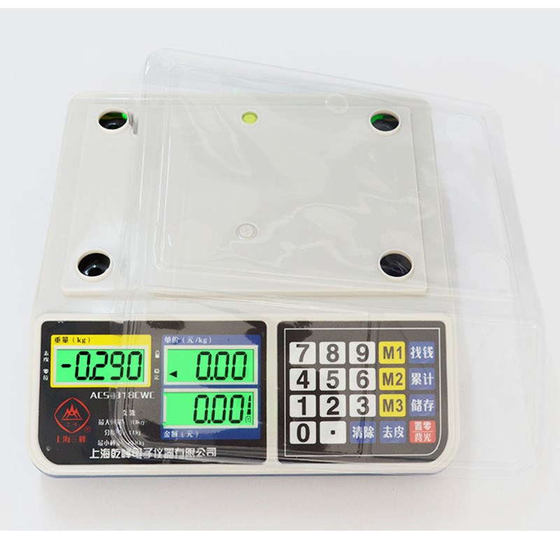 上海三峯高精度电子秤商用公斤计价称市场摆摊卖菜称重家用台秤磅