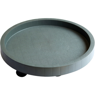 塑料盆托盘圆形方形接水底托加厚盆带滑轮滚轮万向轮底座