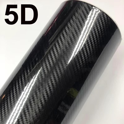 汽车D立体亚面碳纤维贴纸5D碳纤维贴膜内饰贴纸后照镜改装改色膜
