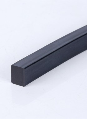FKM氟橡胶方条 氟胶实心密封扁条 PFM黑色耐高温方条14*14/16mm