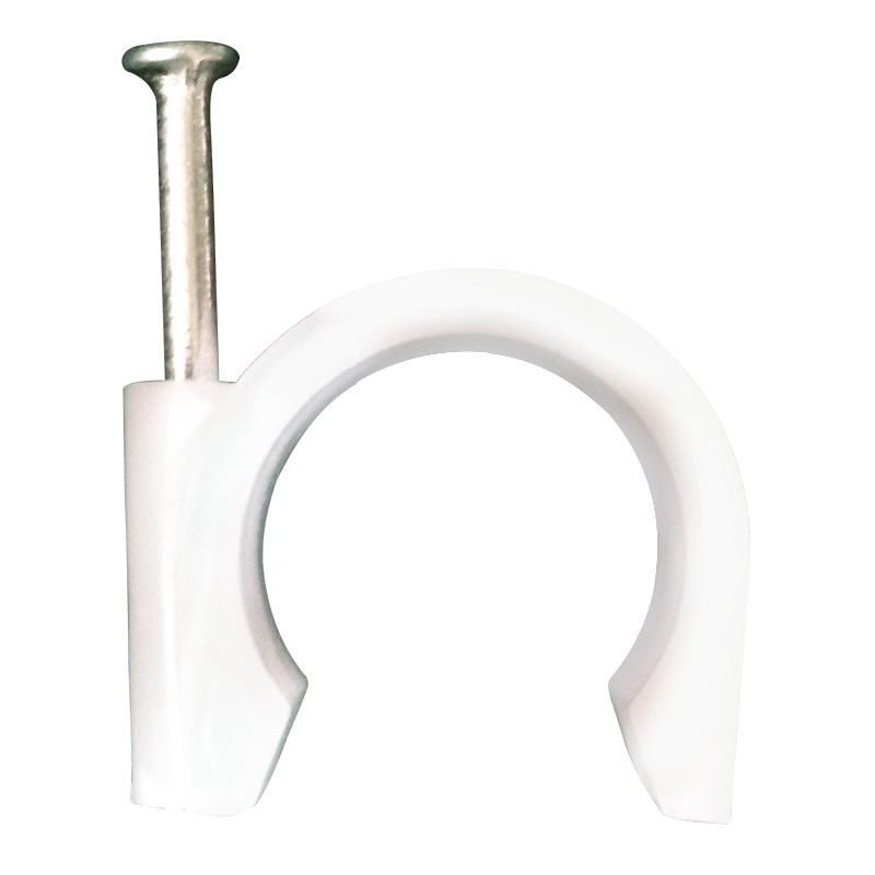 PVC加厚塑料管卡电线管精品管扣固定管夹线卡线扣钢钉卡扣 162025