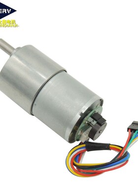 微型ZGB37-3530B直流减速电机带霍尔编码器12V24低噪音可调速马达