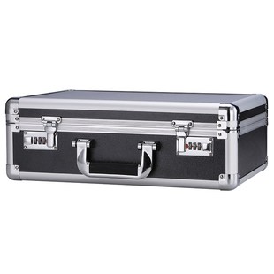 #QTB6带锁的密码收纳盒小型钱匣子铁家用重要文件证件装现金保险