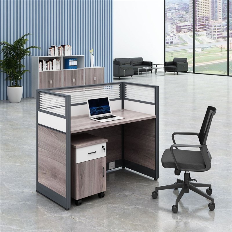 职员办公桌椅组合屏风卡座简约员工桌4人卡位隔断组合6人财务桌