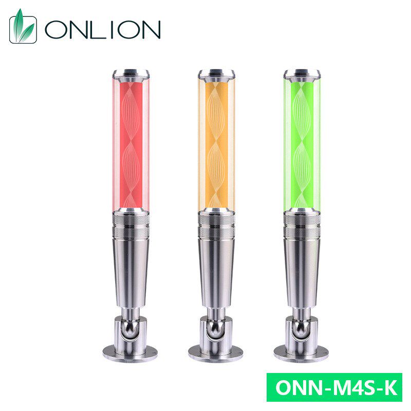 ONN欧恩三色警示灯单层机床三色灯M4S-K亚克力导光柱  设备指示灯