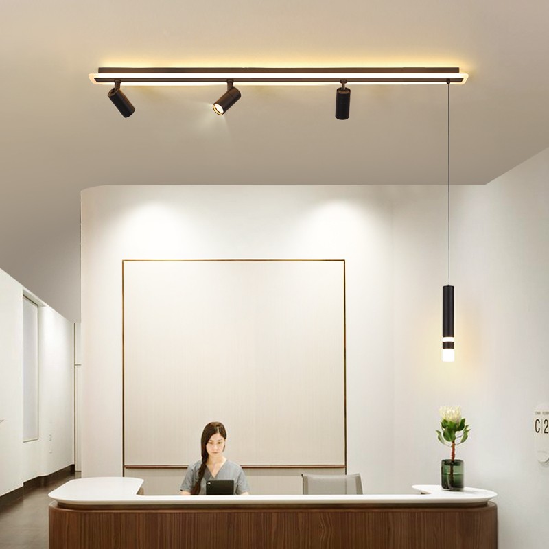 轨道灯射灯led天花灯客厅家用明装餐厅吊灯酒店前台无主灯小射灯