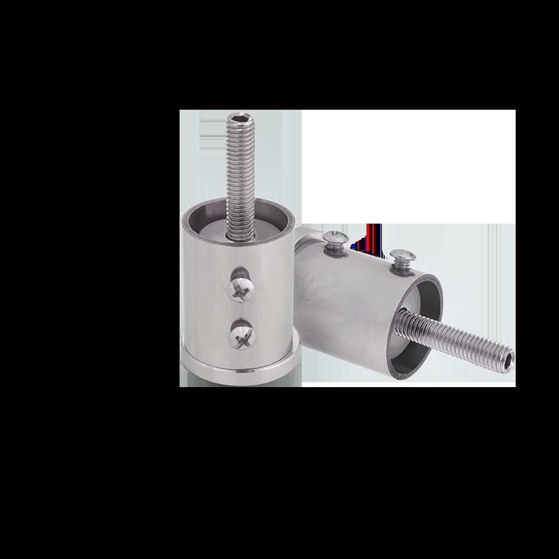 特厚不锈钢免打孔法兰座窗帘直杆浴室浴帘装承重撑杆晾衣杆