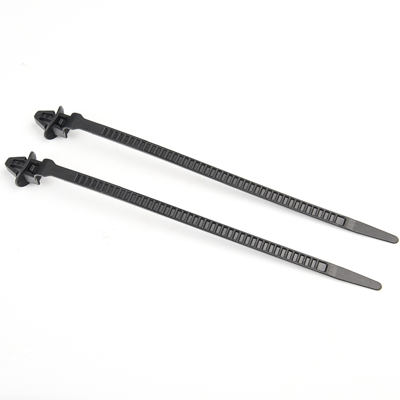 汽车插销式飞机头扎带* 孔7蘑菇头带圆盘电动车专用