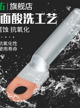 铜铝线鼻子接头过渡连接DT9平方电缆接线端子