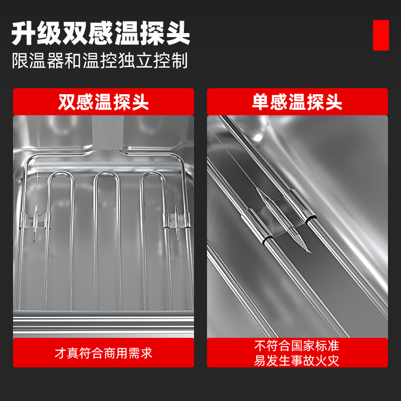 油炸锅商用电炸炉单缸电热炸串锅炸鸡排薯条油条油炸机电炸锅
