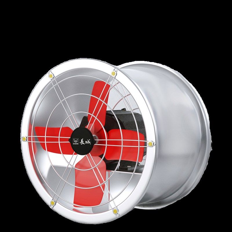 长城强力圆筒工业排气扇管道风机油烟机高速圆筒轴流抽风机换气扇