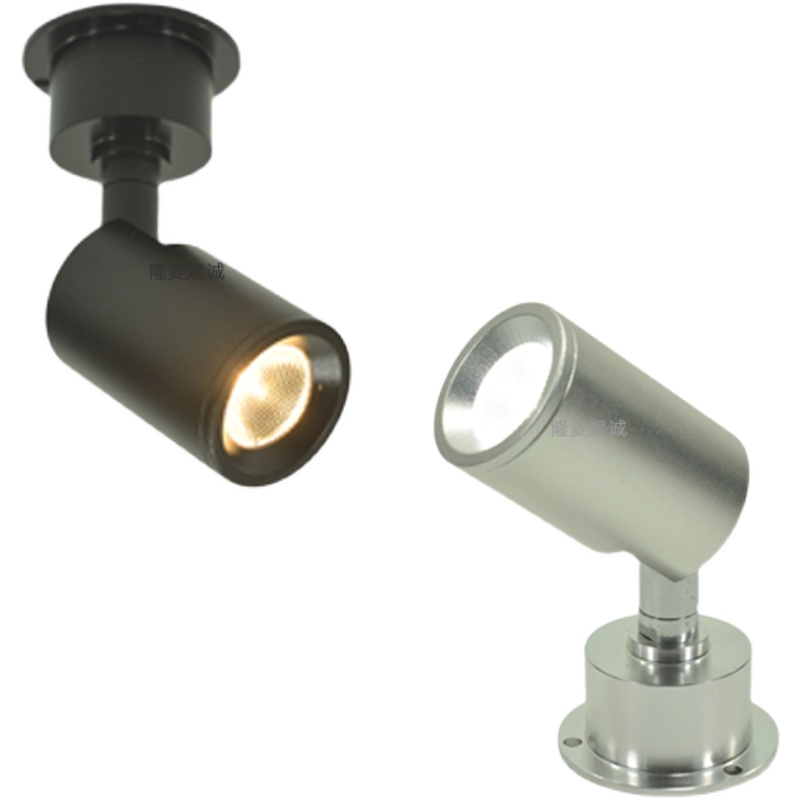 led展柜灯3W珠宝柜台射灯高脚立杆摆件展示打光灯明装座式柜灯