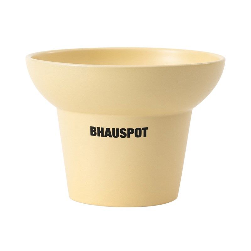 栢嘉越 现代V型口陶瓷花盆 韩国风奶油色系家居小众室内装饰盆器