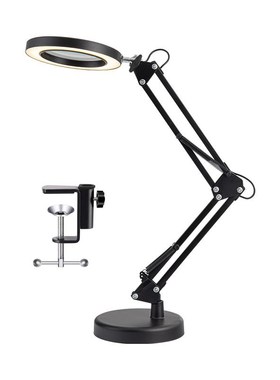 HD30倍台式美甲纹绣阅读修表维修100电子焊接鉴定专用放大镜台灯