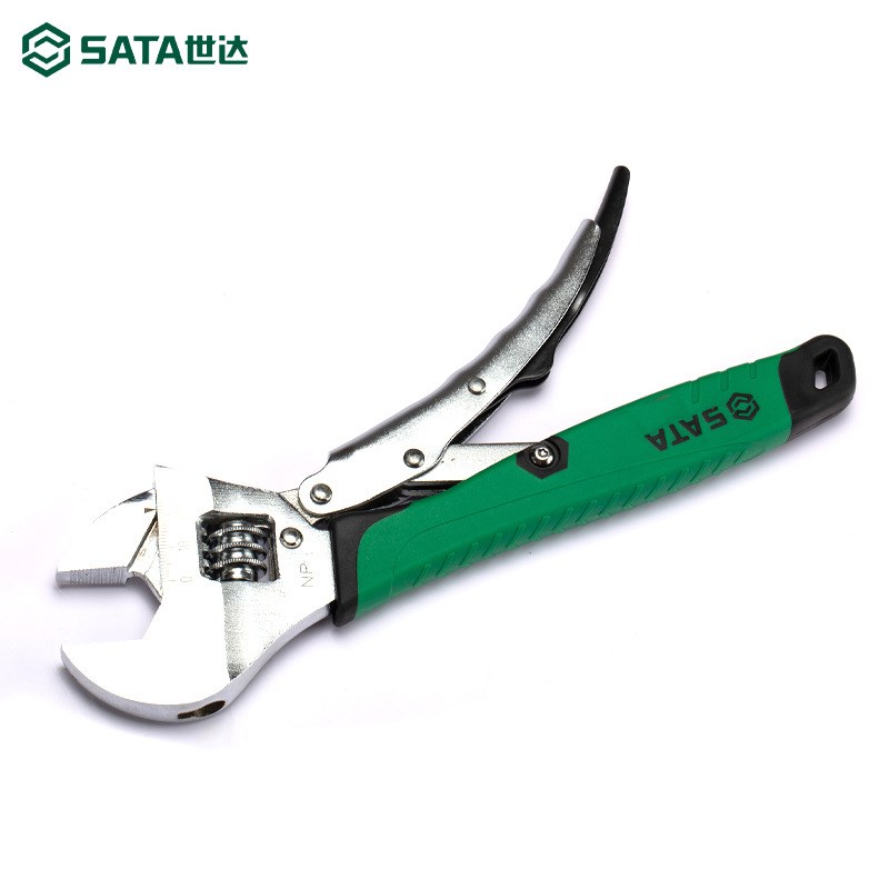 世达防滑大力活动扳手大力钳管钳子开口扳手8寸10寸47213 47214