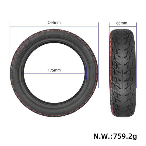 适用于Max G2 G65电动滑板车10寸轮胎 ULIP60/65-6.9真空胎零配件