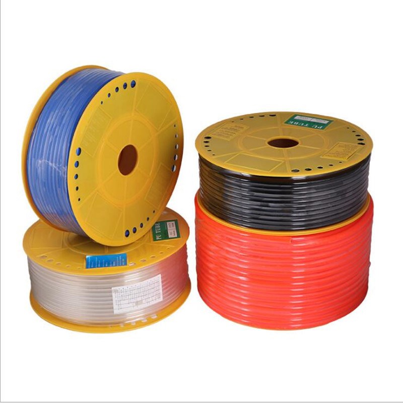 进口料PU气管8*5空压机高压气动软管 PU6*4 10*6.5透明红蓝黑色