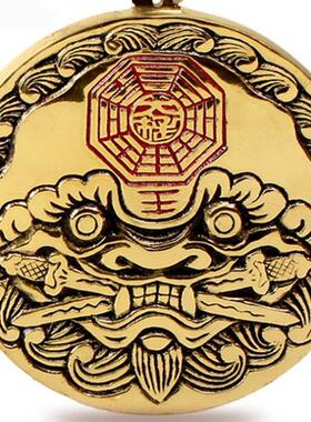 铜器铜睚眦摆设配饰狮咬剑家居装饰品礼品摆设饰品配饰