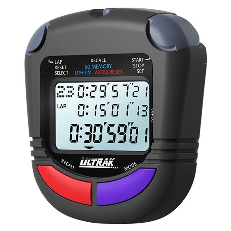 电子秒表DT483定尔志ULTRAK奥赛克60道3排显示计时器田径训练跑步