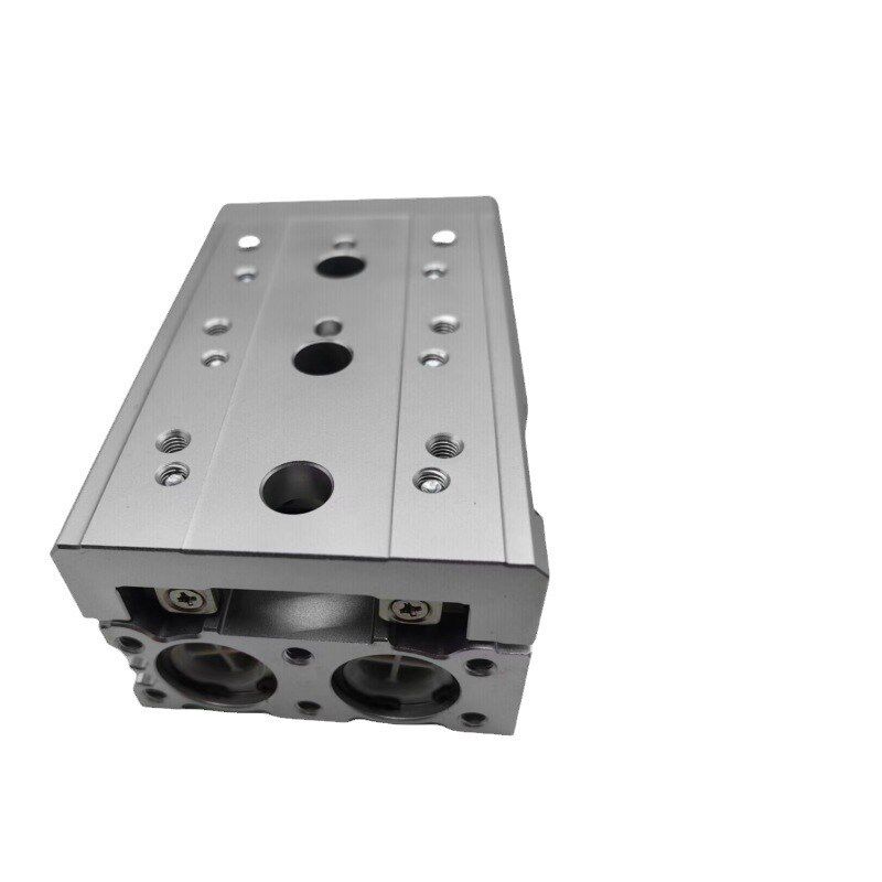 源头工厂MXS8-10气动滑台HLS20-双轴精密直线导轨双作用滑台气缸