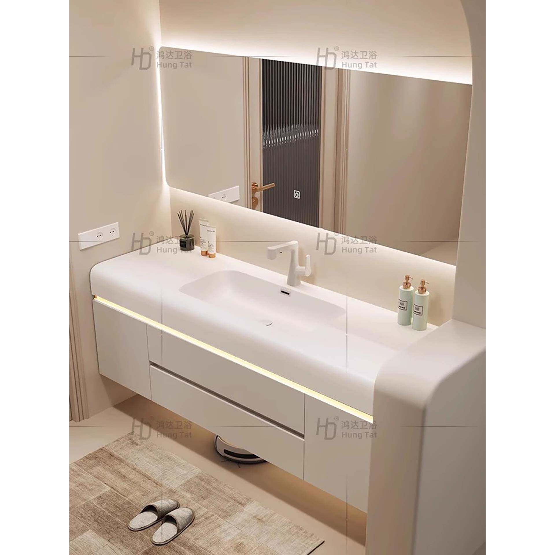 2025新款卫生间洗手可丽耐一体盆浴室柜洗漱脸池台盆组合陶瓷定制