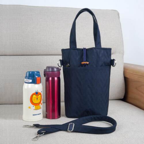 加厚单肩斜挎防水双杯套妈咪包隔层杯套保护套外出雨伞袋保温杯套