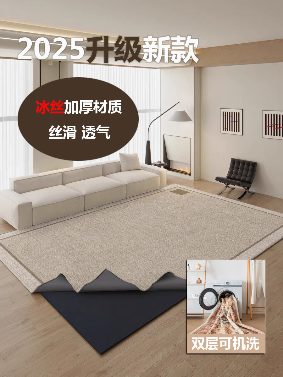 可拆卸和可洗地毯2025新的可访问豪华高端客厅法式沙发毯子卧室简
