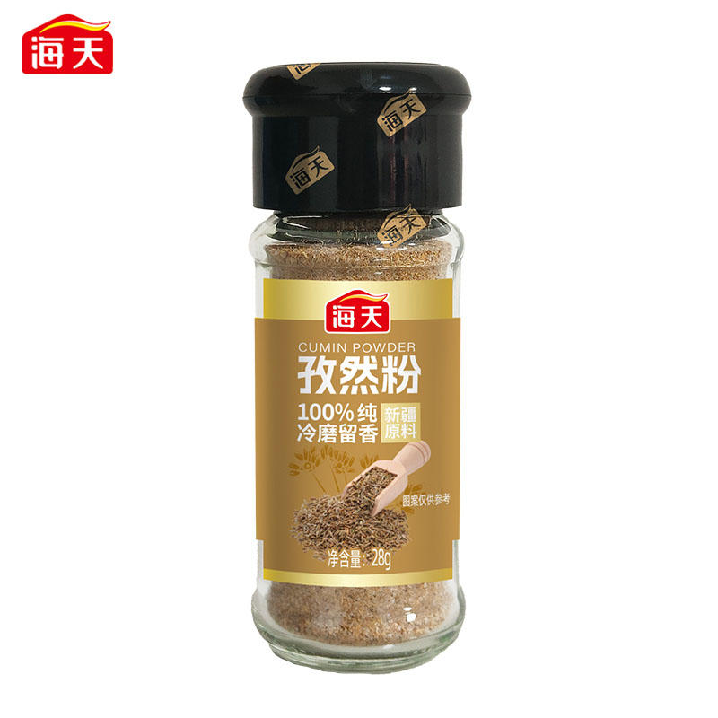 海天孜然粉28g瓶装香辛料家用牛排炸串烧烤撒料烤肉蘸料调味品