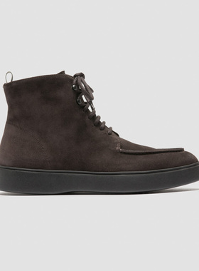 OFFICINE CREATIVE棕色绒面革系带靴Frame 004轻便简约马球靴子