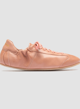 OFFICINE CREATIVE复古休闲拼接系带抽褶皮革平底鞋 Ballet 102