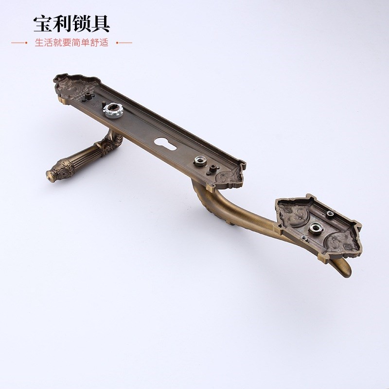 欧式室内门锁法式古典静音豪华大门执手锁美式雕花木门锁锌合金锁