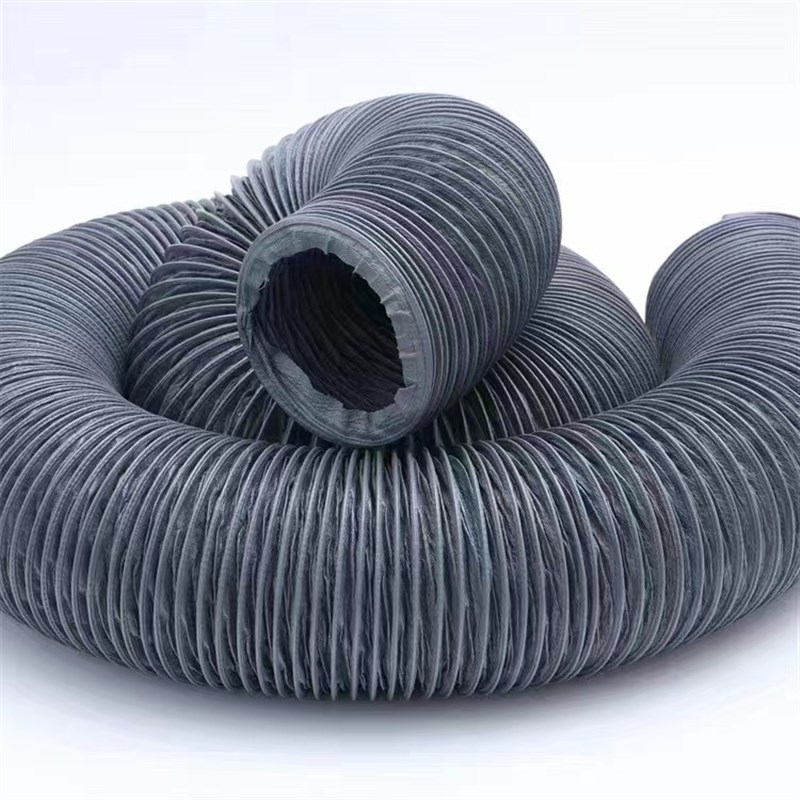 pvc钢丝骨架尼龙布管 伸缩管出风管 排风通风管 吸尘软管