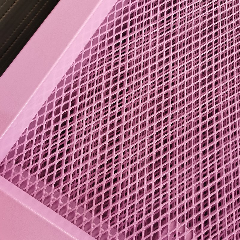 工业风商场吊顶钢板网菱形拉伸网餐厅铁艺隔断酒吧镂空吊顶网片